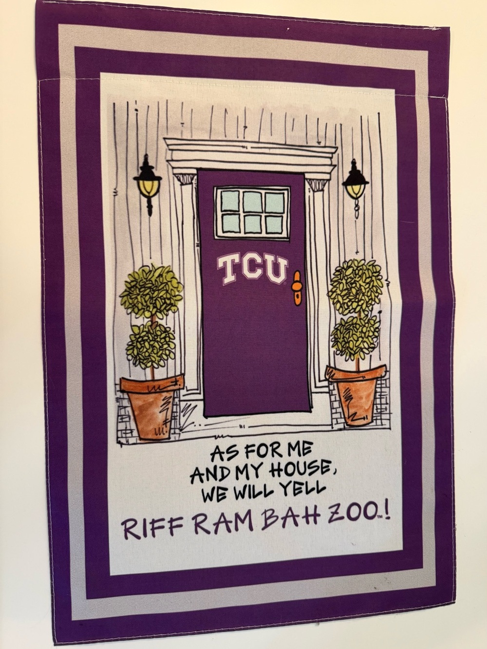 TCU Purple Garden Flag